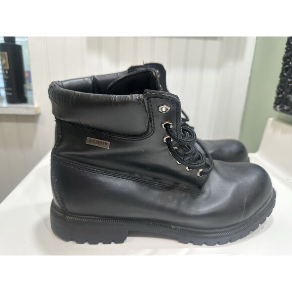 Dexter Work Boots Grunge Goth Black Lug Sole Waterproof Skid Oil Resistant 12 - Picture 1 of 6